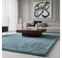 KADIMA DESIGN SALZACH Shaggy Teppich Blau 60x110 cm Bild 2