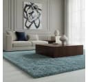 KADIMA DESIGN SALZACH Shaggy Teppich Blau 60x110 cm Bild 3