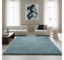 KADIMA DESIGN SALZACH Shaggy Teppich Blau 60x110 cm Bild 4