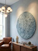 KADIMA DESIGN SALZACH Shaggy Teppich Blau 80x80 cm Bild 1