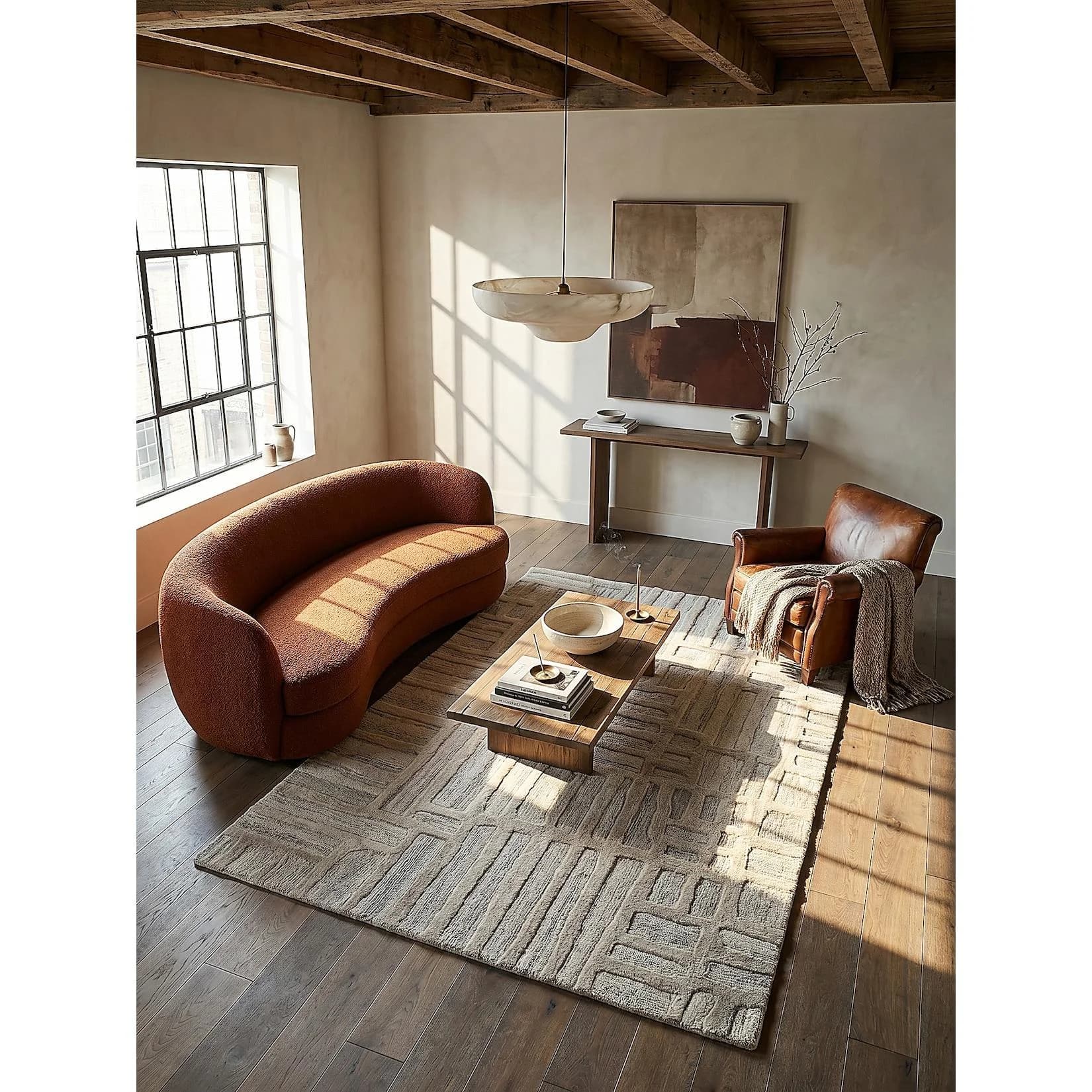 Kadima Design Designerteppich EDALE Kurzflor Wolle Abstrakt 200x300 cm