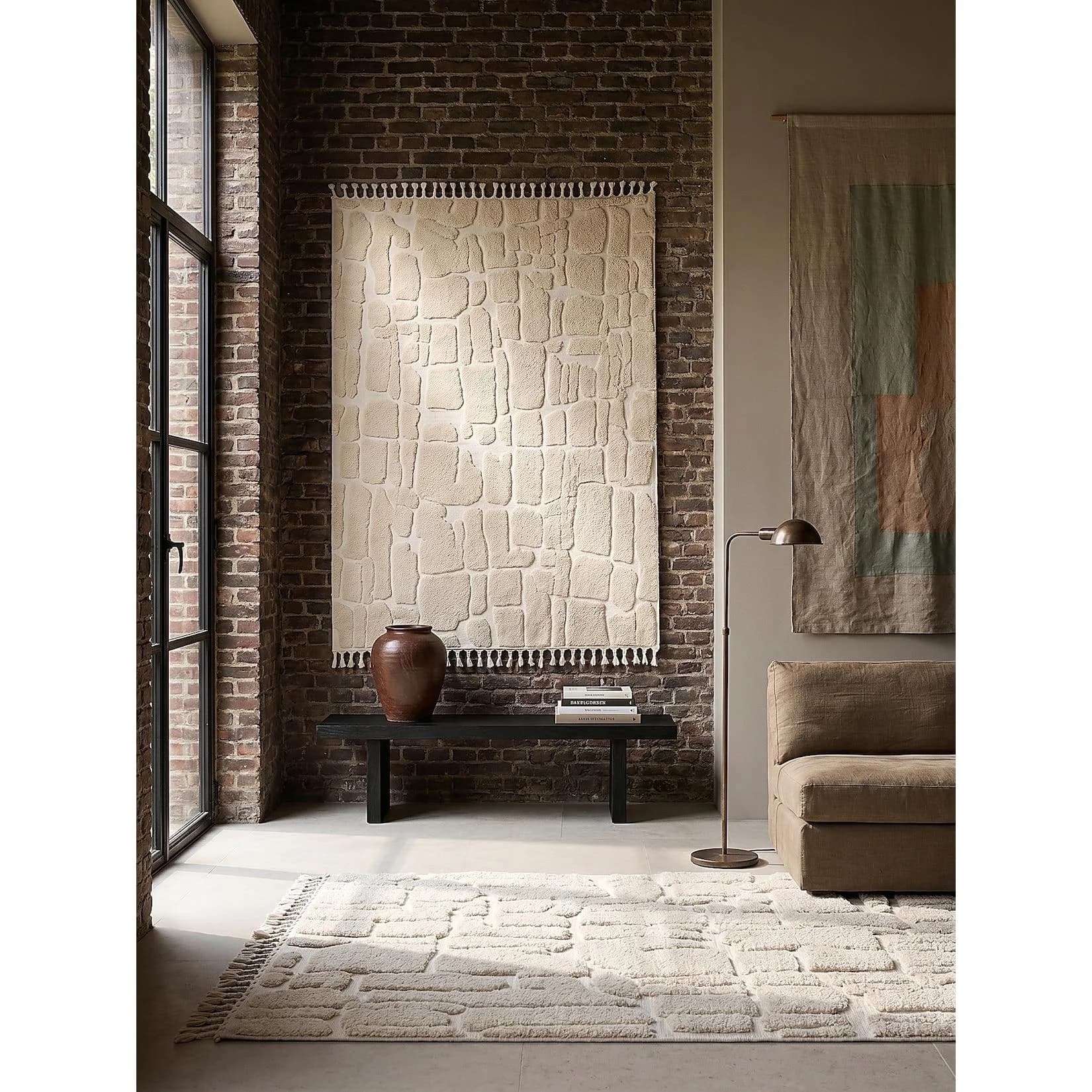 Kadima Design Designerteppich Hochflor MARA Cobblestone Creme