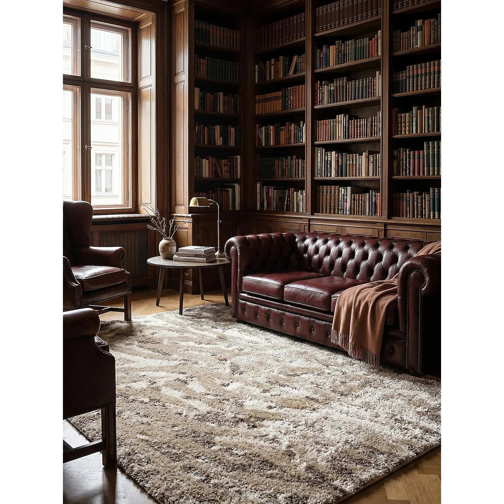 KADIMA DESIGN Designerteppich DOVEL Shaggy Leopard Polyester 160x230 cm