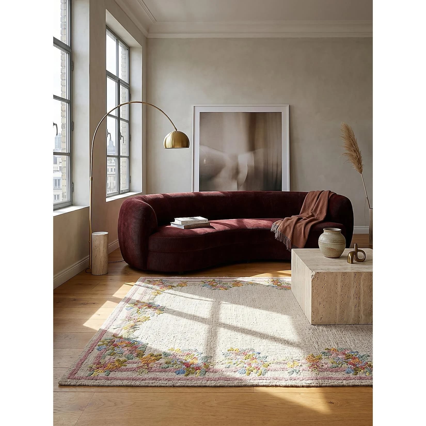Kadima Design Wollteppich DAISY Bunt Floral