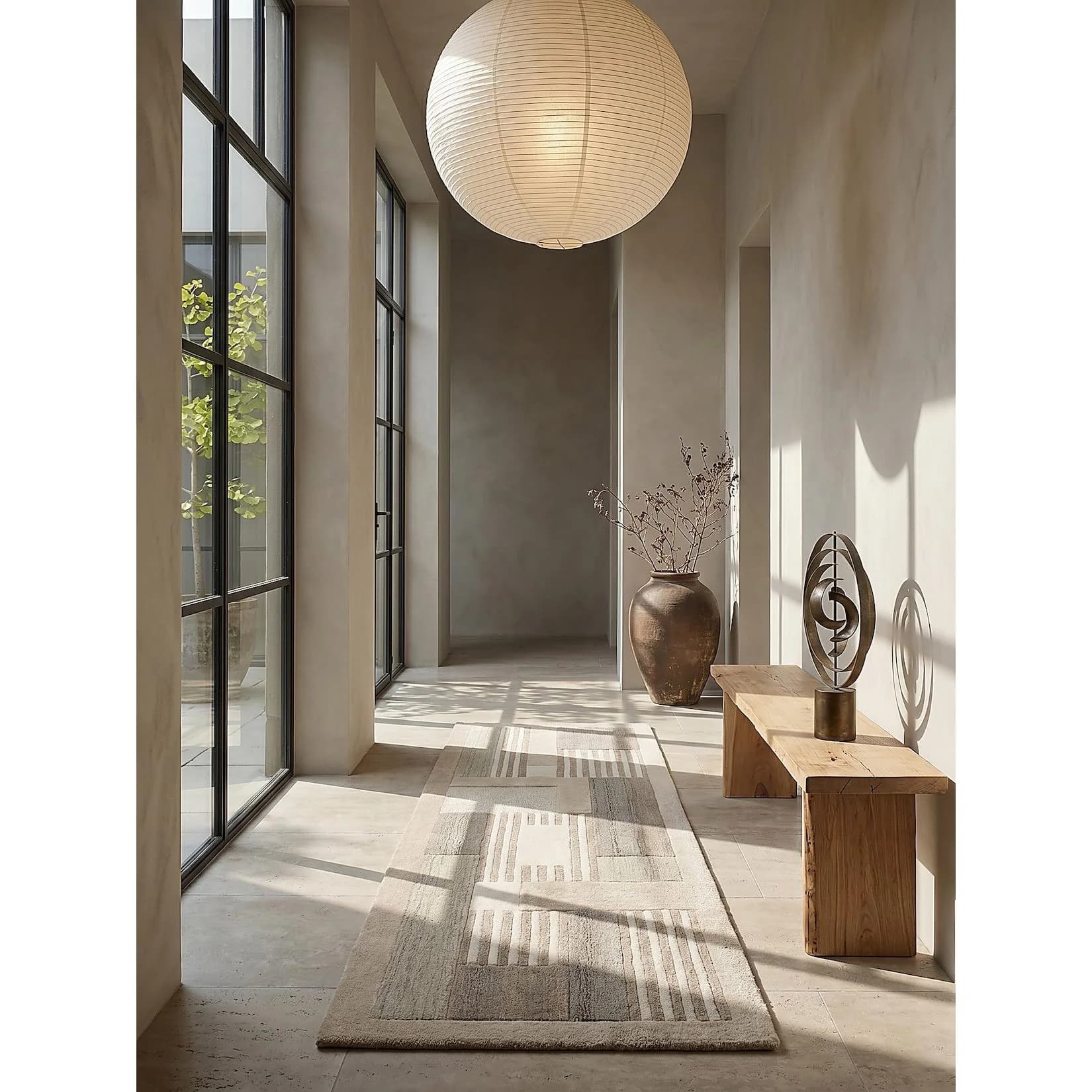 Kadima Design Teppich-Läufer EDALE Kurzflor Wolle Natur