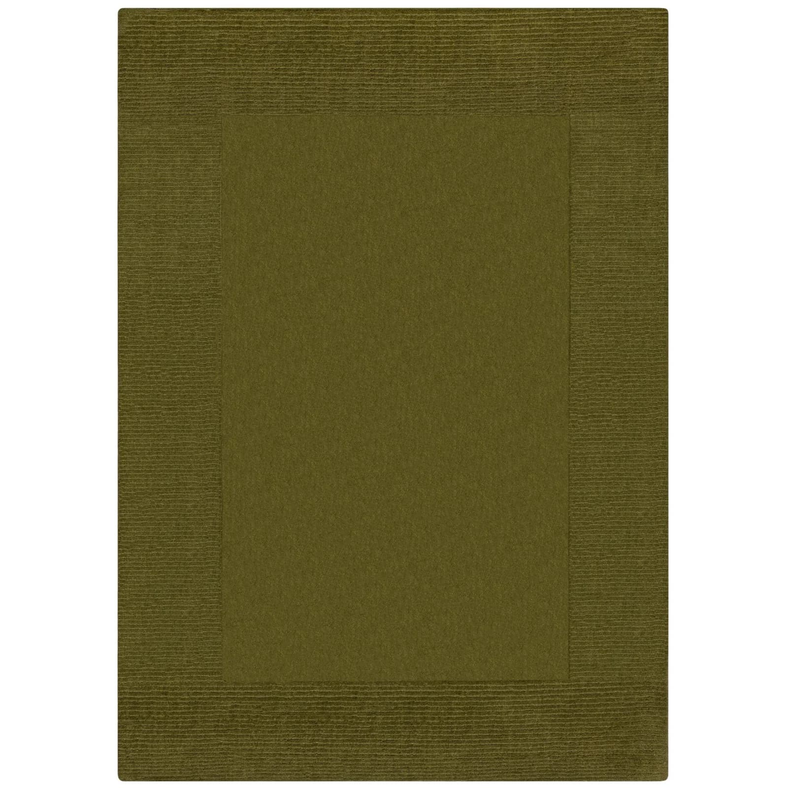 KADIMA DESIGN WOLLTEPPICH MOLE Grün Einfarbig