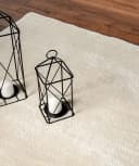 KADIMA DESIGN Teppich ALDAN Beige 60x110 Uni Polyester Antirutsch Bild 5