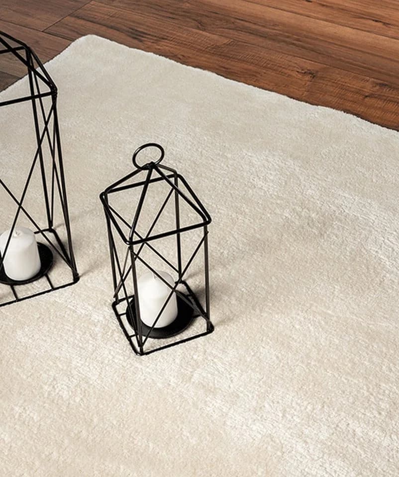 KADIMA DESIGN Teppich ALDAN Beige 60x110 Uni Polyester Antirutsch - Bild 5