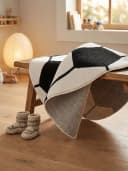 KADIMA DESIGN Kinderteppich CANAZEI Schwarz-Weiß 80x80 cm Bild 5