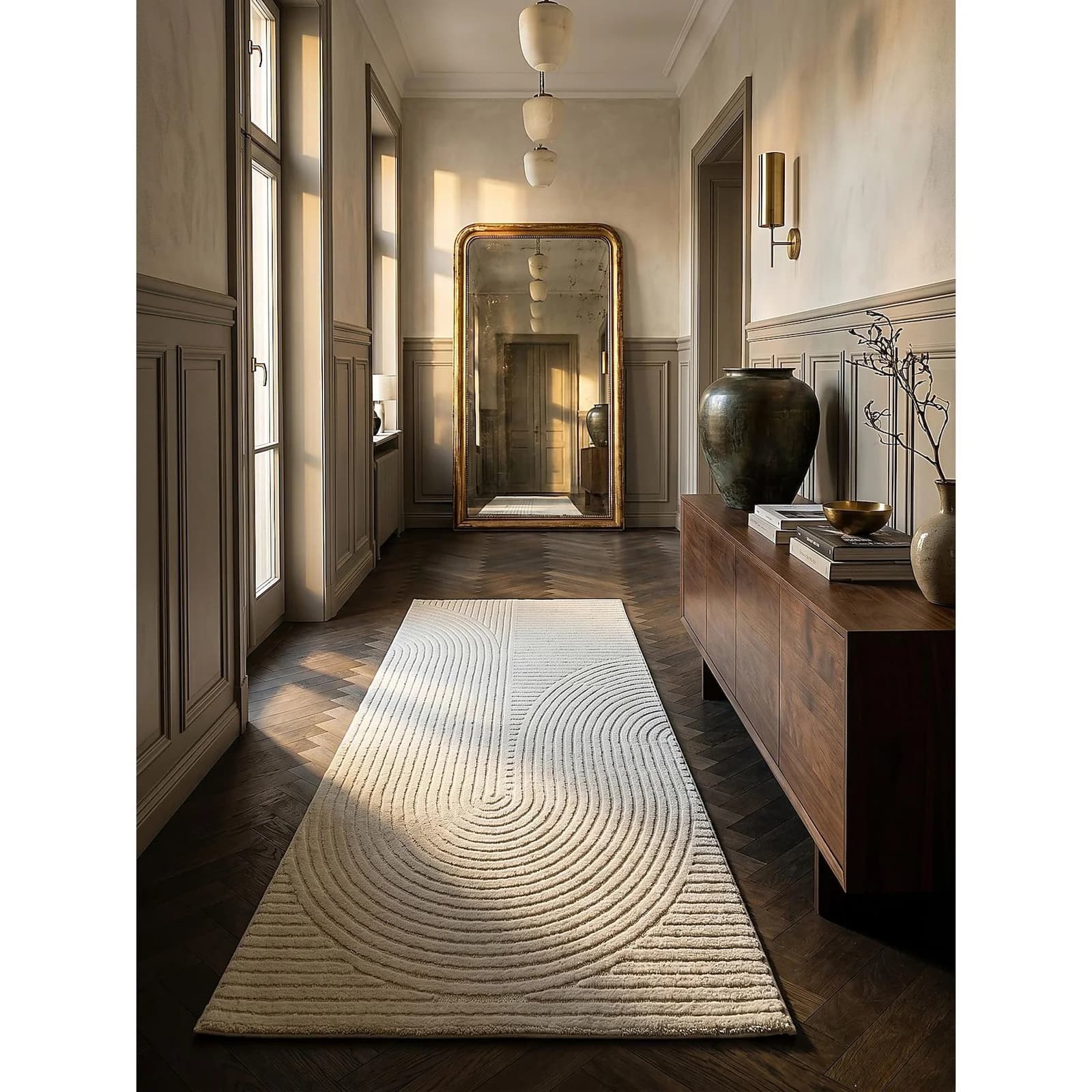 CETINA Kadima Design Läufer Kurzflor Creme 80x150 cm
