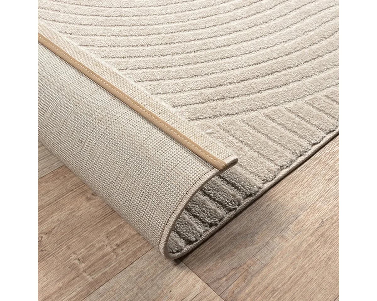 KADIMA DESIGN Teppich CETINA Beige Kurzflor 3D-Relief - Bild 5