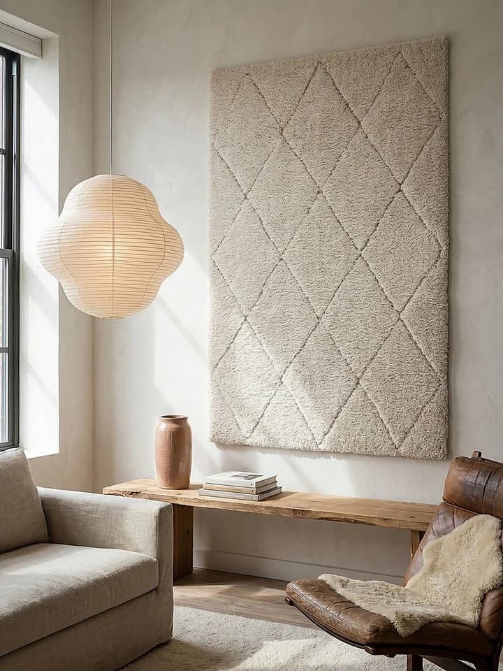 KADIMA DESIGN ATRIO Teppichläufer Creme Berber Polypropylen - Bild 5