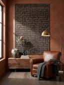 KADIMA DESIGN Teppich MUOTA Braun Geometrisch Bild 1