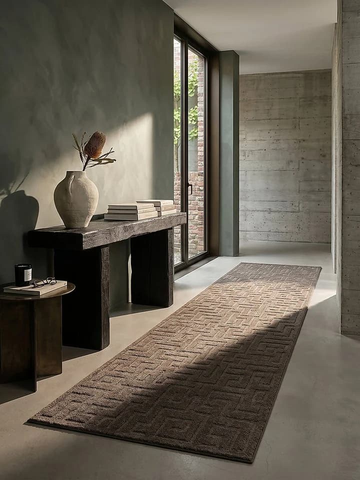 KADIMA DESIGN Teppich MUOTA Braun Geometrisch - Bild 5