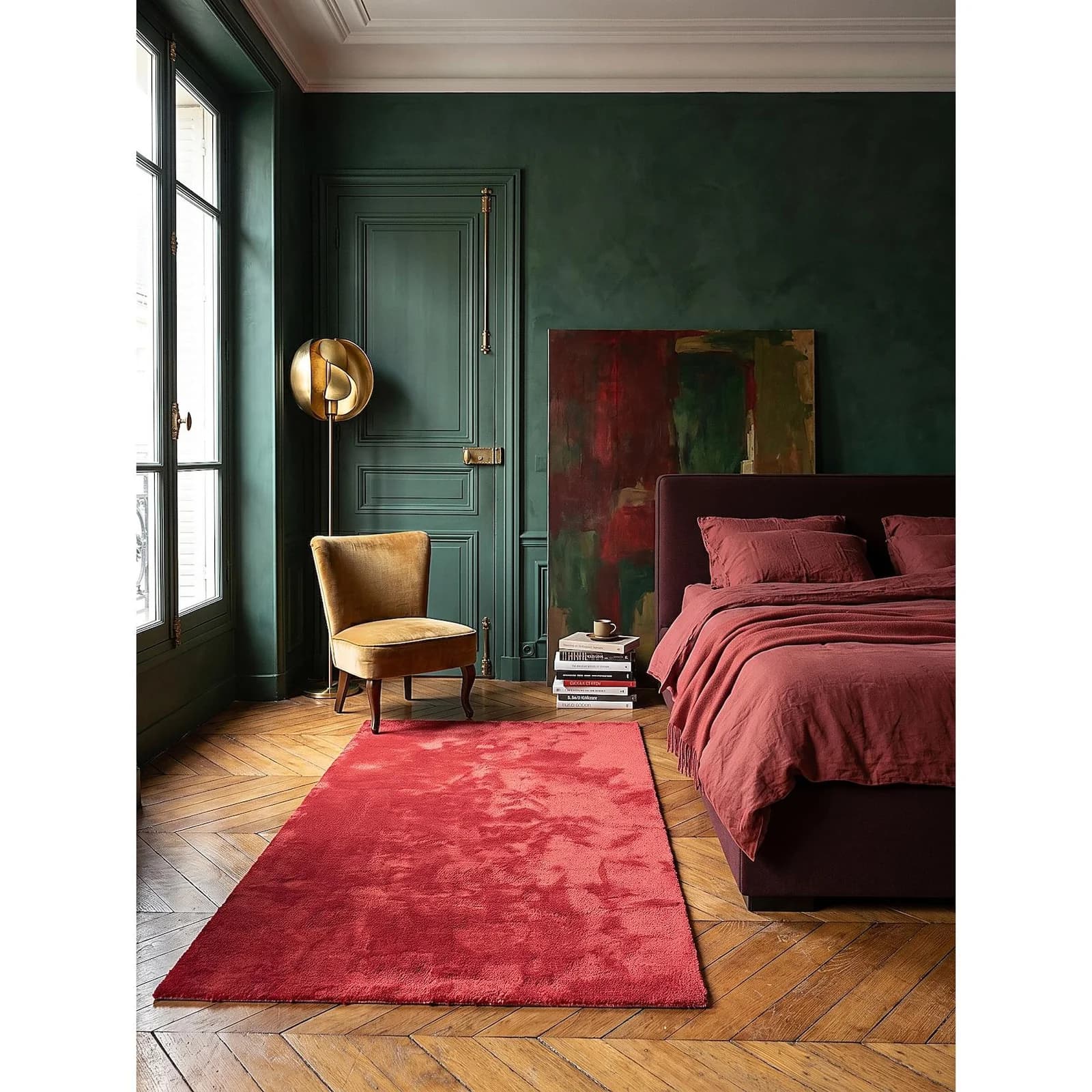 Kadima Design ALDAN Läufer Antirutsch Rot 80x150 cm