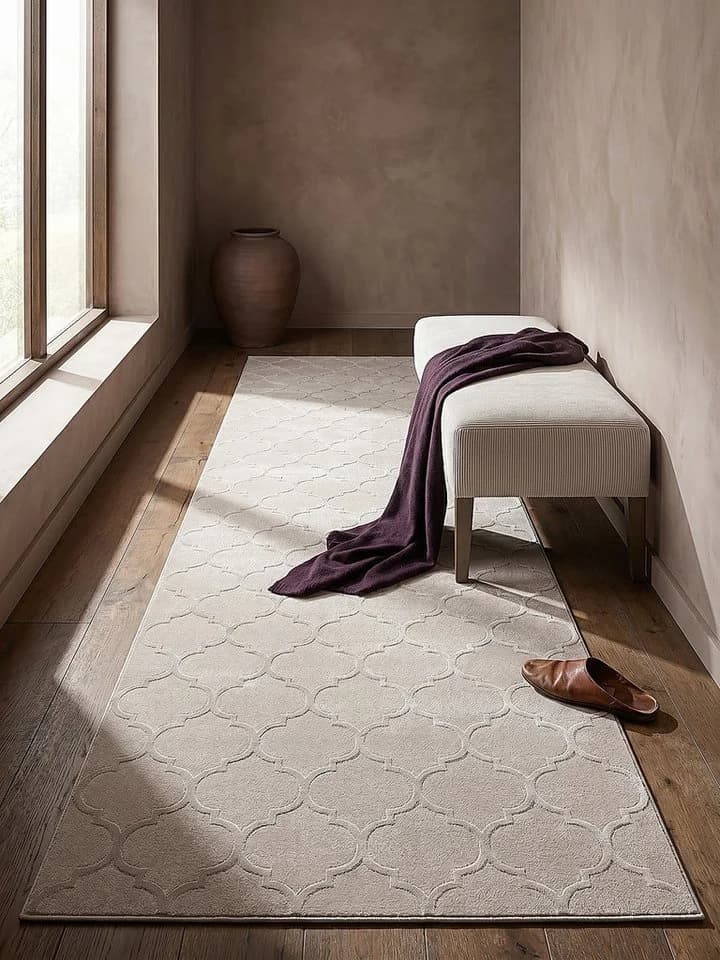 KADIMA DESIGN Teppichläufer ERESMA Beige Orientalisch Polyester - Bild 3