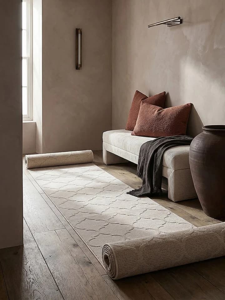 KADIMA DESIGN Teppichläufer ERESMA Beige Orientalisch Polyester - Bild 4