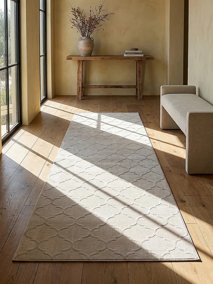 KADIMA DESIGN Teppichläufer ERESMA Beige Orientalisch Polyester - Bild 5