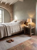 KADIMA DESIGN Teppich ALDAN Hochflor Sand Uni Polyester Bild 1