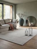 KADIMA DESIGN Teppich ALDAN Hochflor Sand Uni Polyester Bild 5