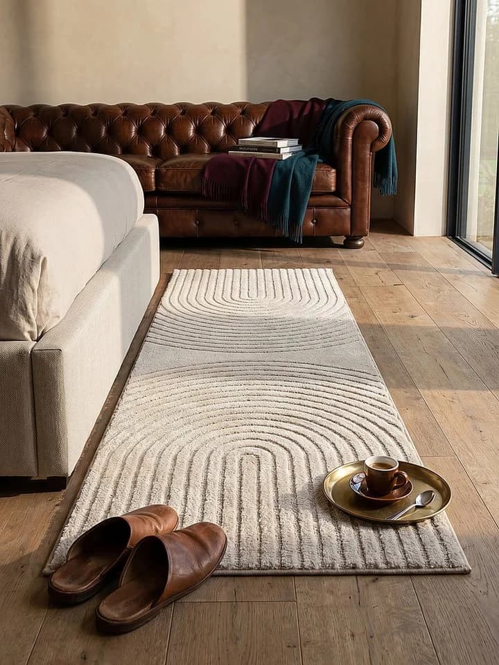 KADIMA DESIGN Teppichläufer MUOTA Beige Geometrisch - Bild 2