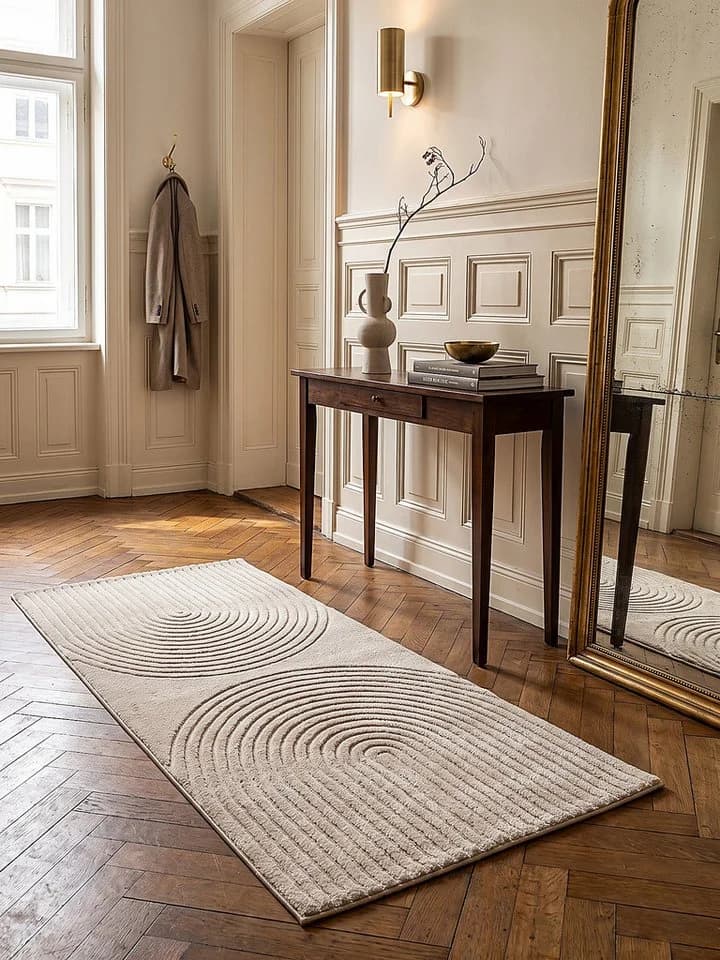 KADIMA DESIGN Teppichläufer MUOTA Beige Geometrisch - Bild 4