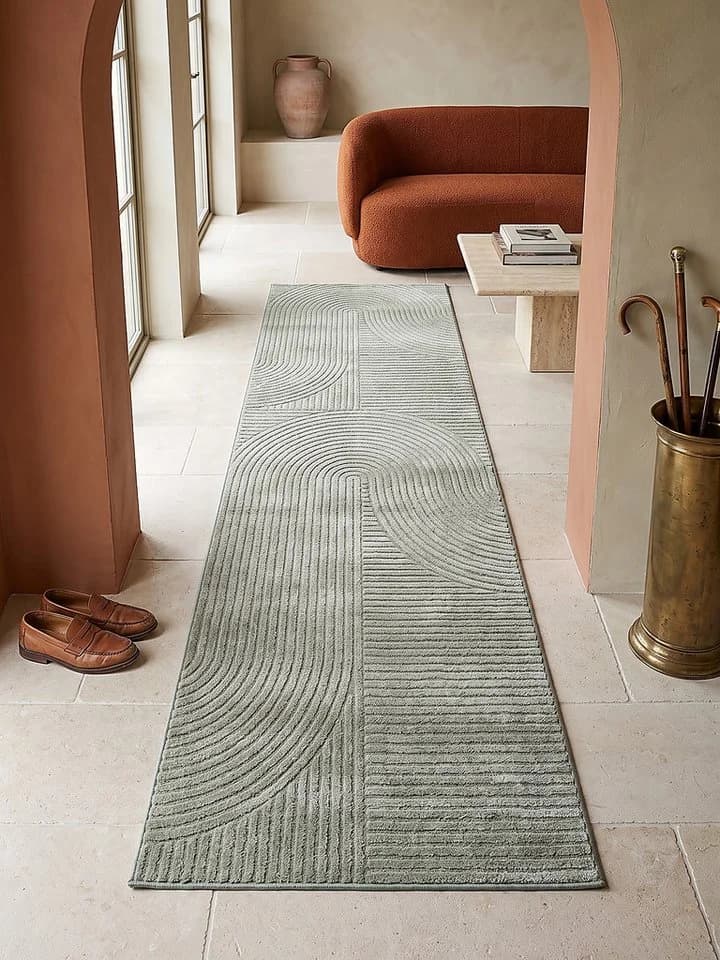 KADIMA DESIGN Teppich CETINA Grün Kurzflor - Bild 2