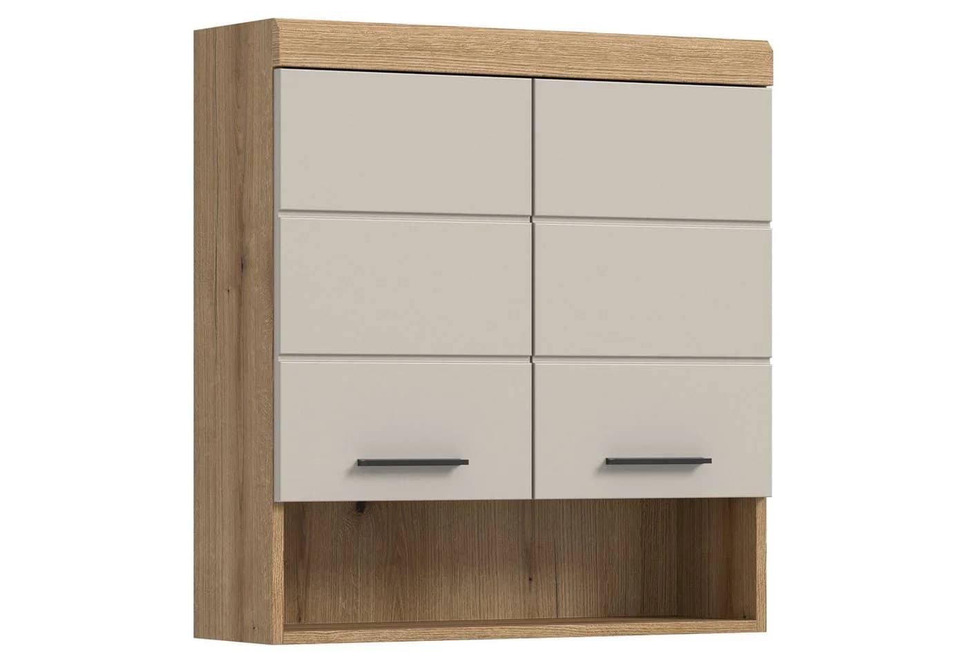 furnling Hängeschrank Scott 2 Türen Grau Braun Modern - Bild 2