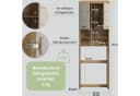 furnling Waschmaschinenumbauschrank Scott Grau Modern Bild 3