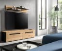 furnling Lowboard Cano TV Schrank 170 cm Beige/Grau Bild 1