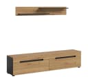 furnling Lowboard Cano TV Schrank 170 cm Beige/Grau Bild 2