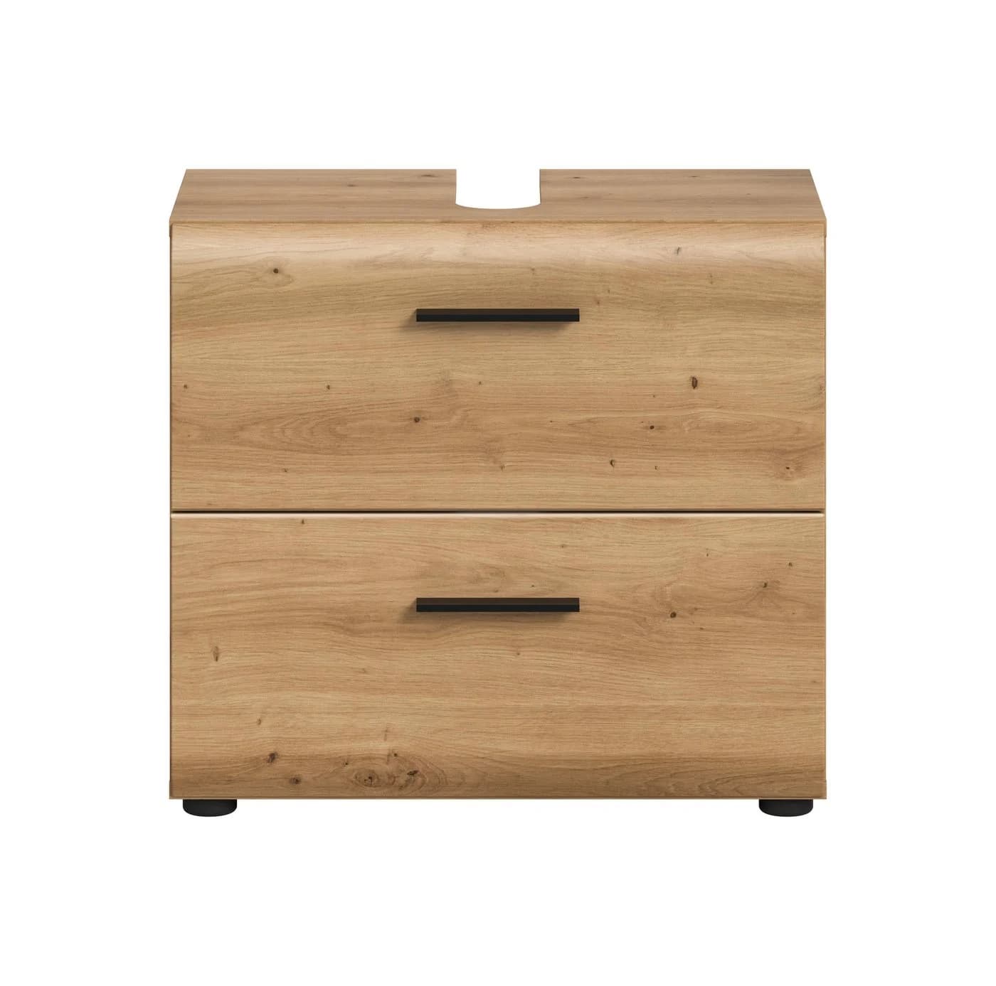 furnling Waschbeckenunterschrank Ivy 2 Schubladen Eiche Optik - Bild 3