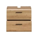 furnling Waschbeckenunterschrank Ivy 2 Schubladen Eiche Optik Bild 4