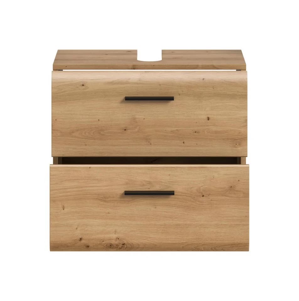 furnling Waschbeckenunterschrank Ivy 2 Schubladen Eiche Optik - Bild 4