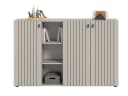 furnling Schuhkommode Stalon Grau 9 Fächer Paneeloptik Bild 3