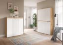 furnling Mehrzweckschrank-Set Sarca Weiß Evoke Oak 28 Fächer Bild 1