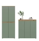 furnling Mehrzweckschrank-Set Sarca 2-tlg. Kommode & Schrank Grün Bild 3