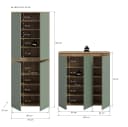 furnling Mehrzweckschrank-Set Sarca 2-tlg. Kommode & Schrank Grün Bild 5