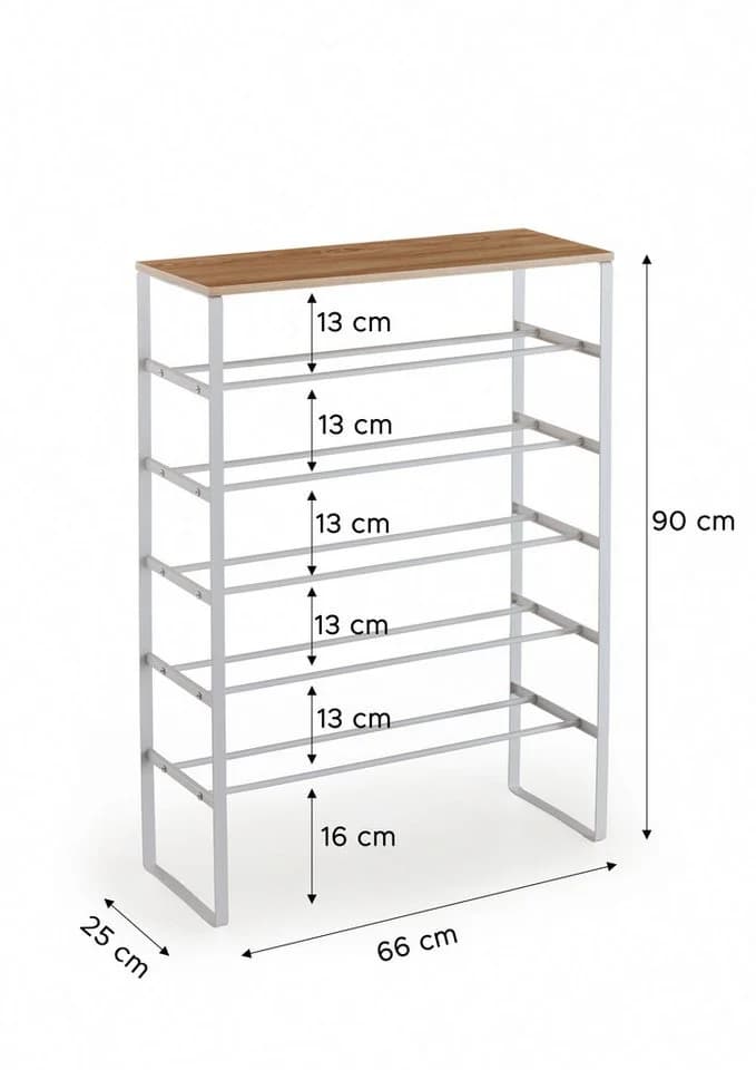 furnling Schuhregal Littleo Weiß Modern - Bild 3