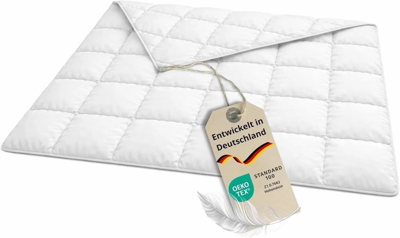 Bodyprotect Daunenbettdecke 70% Daunen 30% Federn 100% Baumwolle Weiß - Bild 2