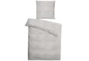 sleepling Bettwäsche Musselin Grau 100% Baumwolle Crinkle-Look Bild 1