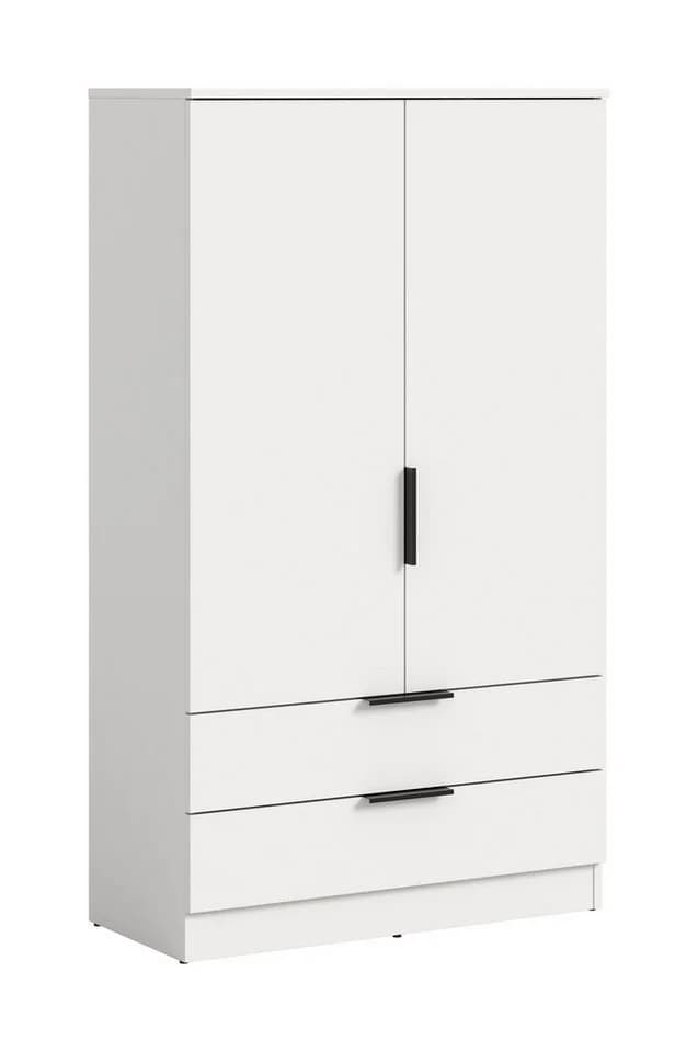 furnling Wäscheschrank Kovena Weiß 2 Türen 2 Schubladen - Bild 2