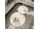 Feeling4Home Couchtisch 2er-Set Joradis Keramik Travertin-Optik Rund Bild 3