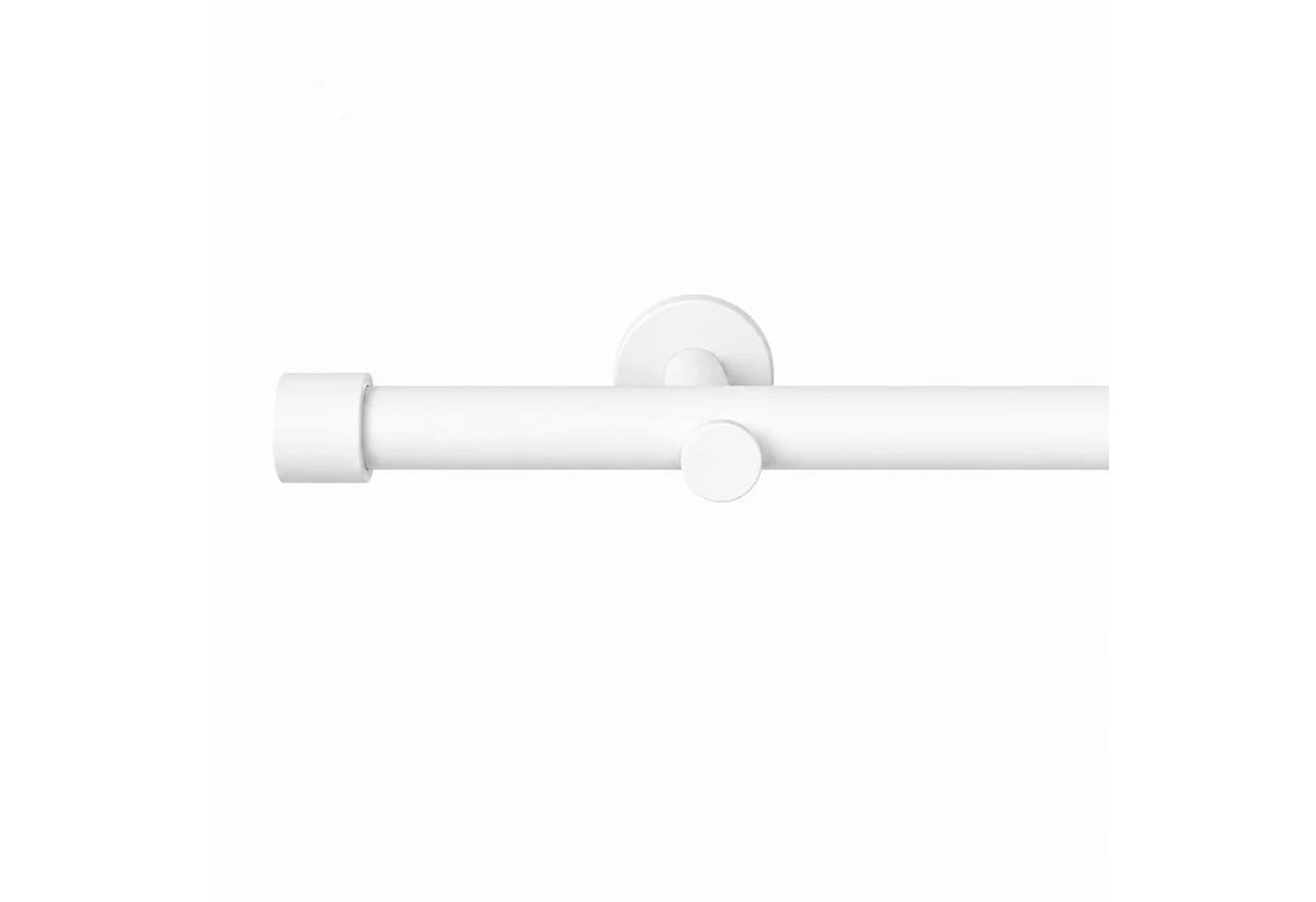 Deco-Raum Gardinenstange Trend Weiß matt 19 mm Ø kürzbar