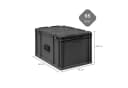 PROREGAL® Stapelbox Eurobox NextGen Portable Schwarz Bild 1
