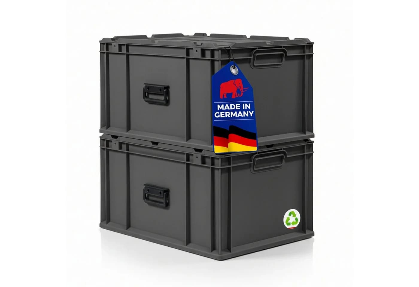 PROREGAL® Stapelbox Eurobox NextGen Portable Schwarz - Bild 2