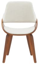 PROREGAL® Esszimmerstuhl MINNEAPOLIS 2er Set Creme/Walnuss Bugholz Bild 3