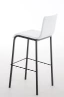 PROREGAL® Barhocker VARADERO Schwarz Kunstleder Metallgestell Bild 3