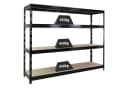 PROREGAL® Schwerlastregal RHINO Schwarz Stahl 240x180x60 cm Bild 2