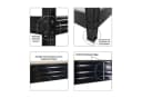 PROREGAL® Schwerlastregal RHINO Schwarz Stahl 240x180x60 cm Bild 4